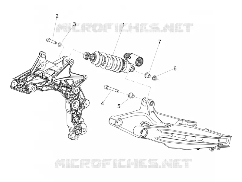SHOCK ABSORBER Aprilia APRILIA-MOTORCYCLES 900 DORSODURO 2020  Dorsoduro 900 Euro 4 ABS