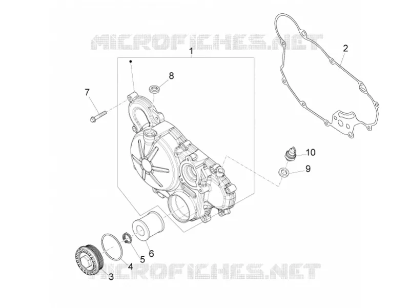 CLUTCH COVER Aprilia APRILIA-MOTORCYCLES 125 RS 2019  RS 125 Replica GP 4T Euro 4 ABS