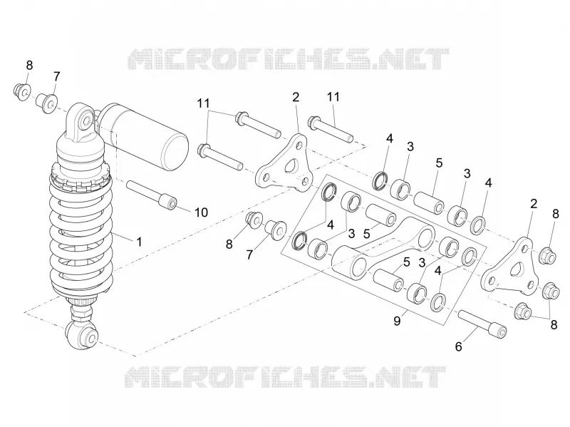 SHOCK ABSORBER Aprilia APRILIA-MOTORCYCLES 1000 RSV4 2019  RSV4 1000 RR Euro 4 ABS