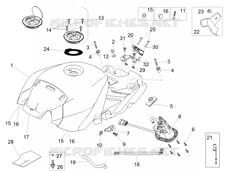 FUEL TANK Aprilia APRILIA-MOTORCYCLES 1000 RSV4 2019  RSV4 1000 RR Euro 4 ABS