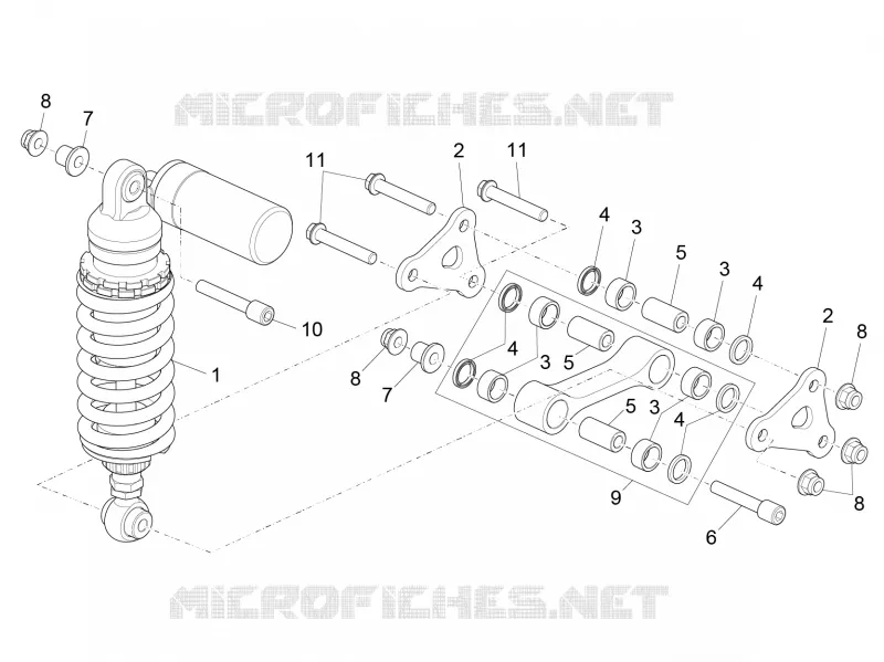 SHOCK ABSORBER Aprilia APRILIA-MOTORCYCLES 1000 RSV4 2019  RSV4 1000 RR Euro 4 ABS