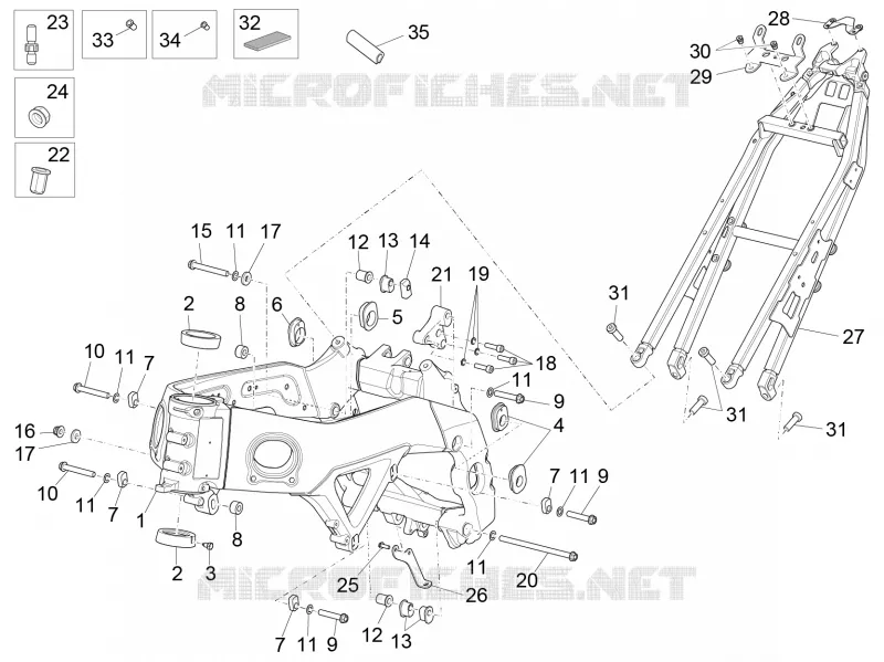 FRAME Aprilia APRILIA-MOTORCYCLES 1000 RSV4 2020  RSV4 1000 RR Euro 4 ABS