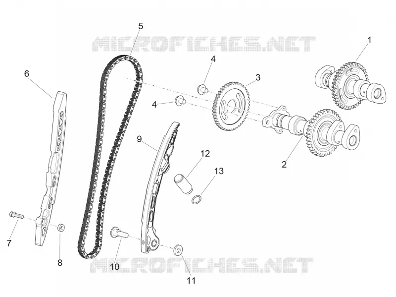 REAR CYLINDER TIMING SYSTEM Aprilia APRILIA-MOTORCYCLES 1000 RSV4 2020  RSV4 1000 RR Euro 4 ABS