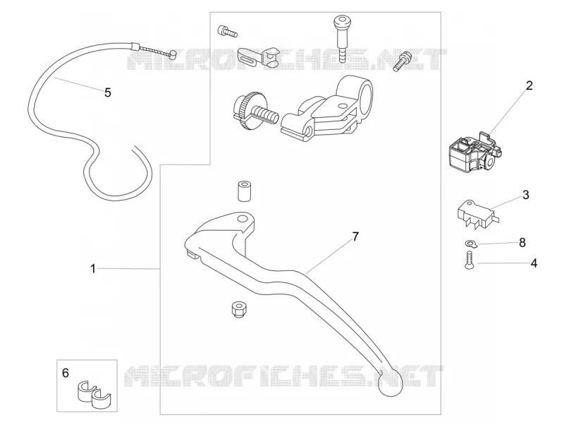 CLUTCH LEVER Aprilia APRILIA-MOTORCYCLES 1100 RSV4 2019  RSV4 1100 Racing Factory Euro 4 ABS