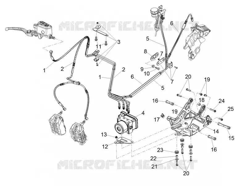 ABS BRAKE SYSTEM Aprilia APRILIA-MOTORCYCLES 900 SHIVER 2019  SHIVER 900 Euro 4 ABS NAVI