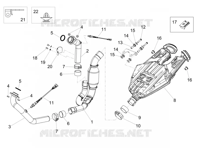 EXHAUST MUFFLER Aprilia APRILIA-MOTORCYCLES 900 SHIVER 2019  Shiver 900 Euro 4 ABS NAVI