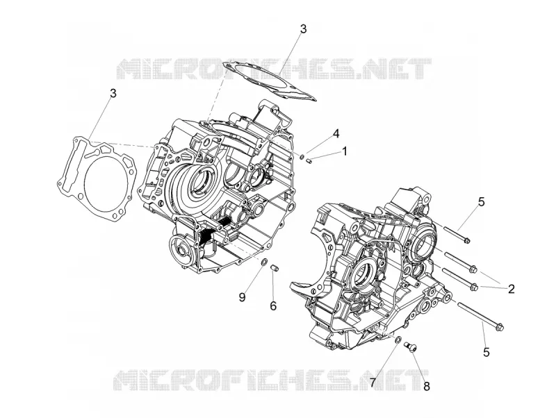 CRANKCASES I Aprilia APRILIA-MOTORCYCLES 900 SHIVER 2019  Shiver 900 Euro 4 ABS NAVI