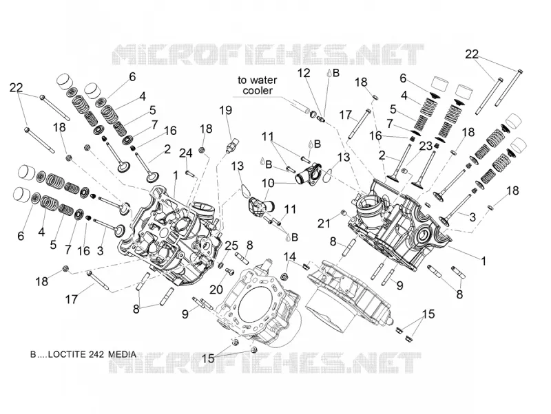 CYLINDER HEAD - VALVES Aprilia APRILIA-MOTORCYCLES 900 SHIVER 2020  Shiver 900 Euro 4 ABS NAVI