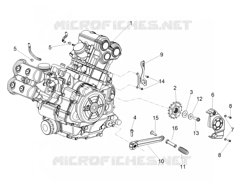 ENGINE - GEAR LEVER - SPROCKET Aprilia APRILIA-MOTORCYCLES 900 SHIVER 2020  Shiver 900 Euro 4 ABS NAVI