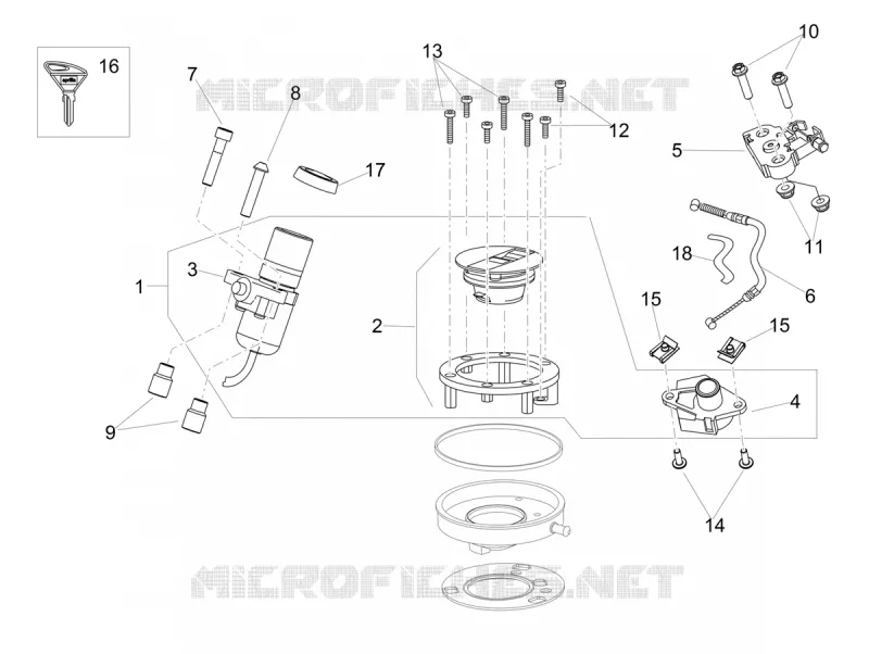 LOCKS Aprilia APRILIA-MOTORCYCLES 900 SHIVER 2020  Shiver 900 Euro 4 ABS NAVI