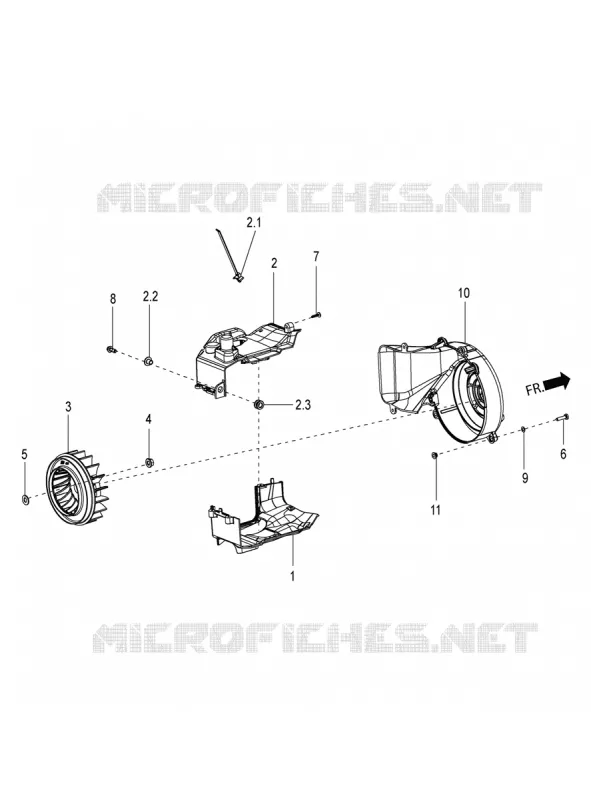 COOLING FAN - COVER Aprilia APRILIA-SCOOTER 150 SR 2018  SR 150 4T/3V
