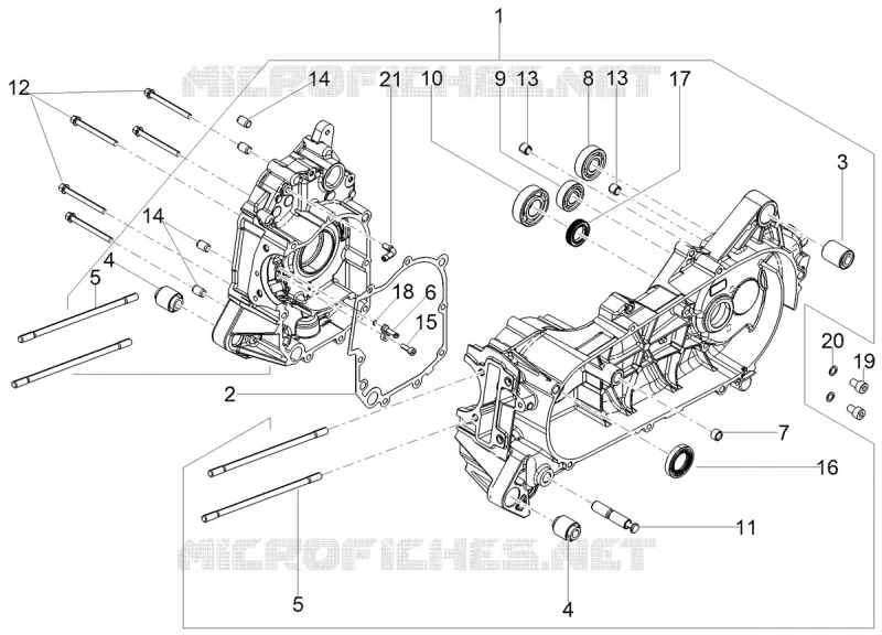 CASING Aprilia APRILIA-SCOOTER 150 SR 2018  SR 150 HE CARB