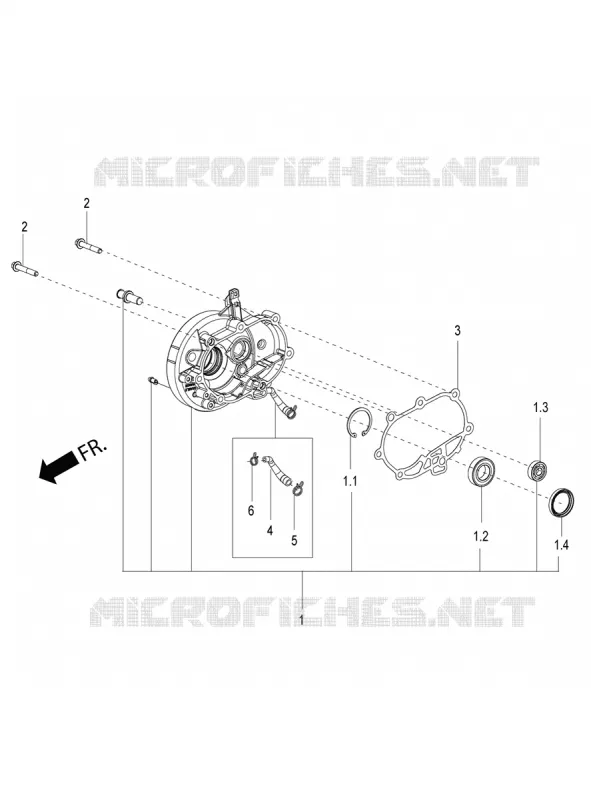 FINAL GEAR COVER Aprilia APRILIA-SCOOTER 150 SR 2018  SR 150 HE CARB
