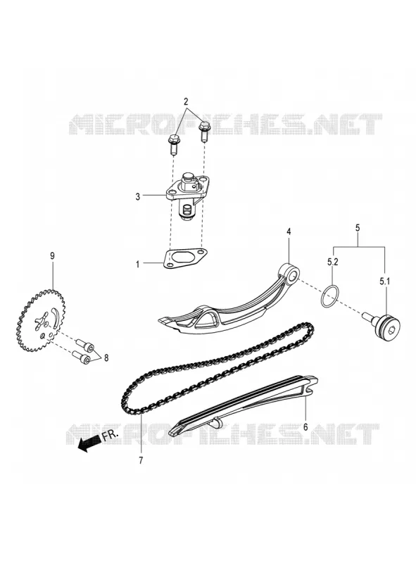 TIMING CHAIN - TENSIONER Aprilia APRILIA-SCOOTER 150 SR 2018  SR 150 HE CARB