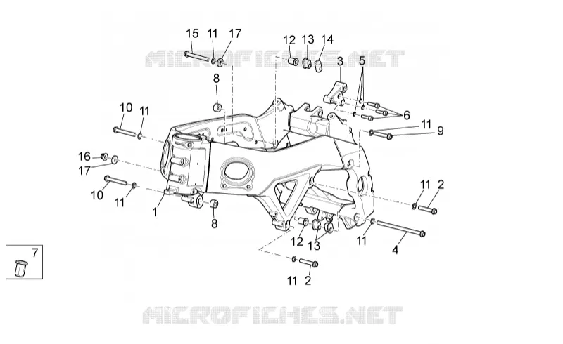 Frame I Aprilia APRILIA-MOTORCYCLES 1100 TUONO 2019  Tuono V4 1100 RR Euro 4 ABS
