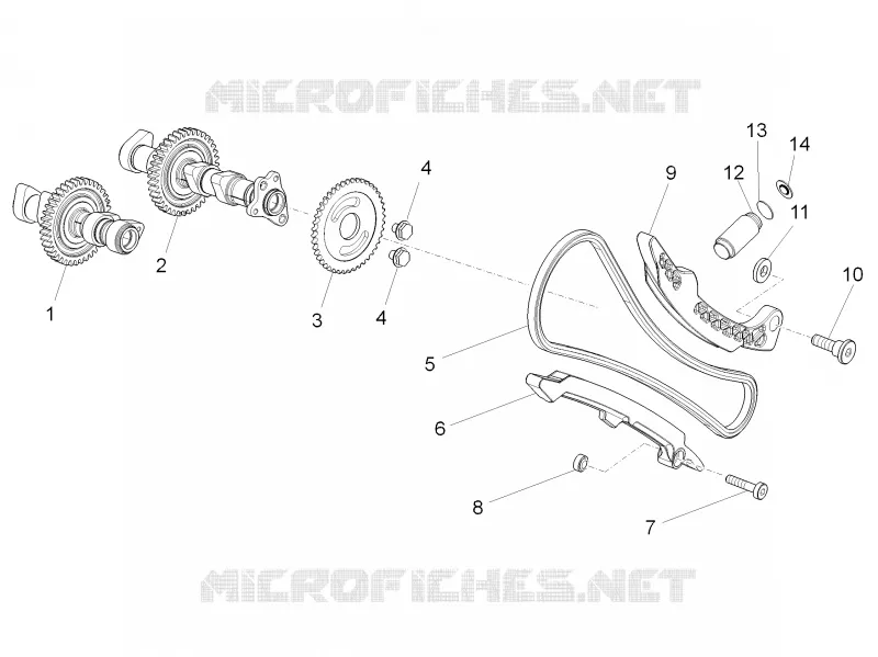 FRONT CYLINDER TIMING SYSTEM Aprilia APRILIA-MOTORCYCLES 1100 TUONO 2019  Tuono V4 1100 RR Euro 4 ABS