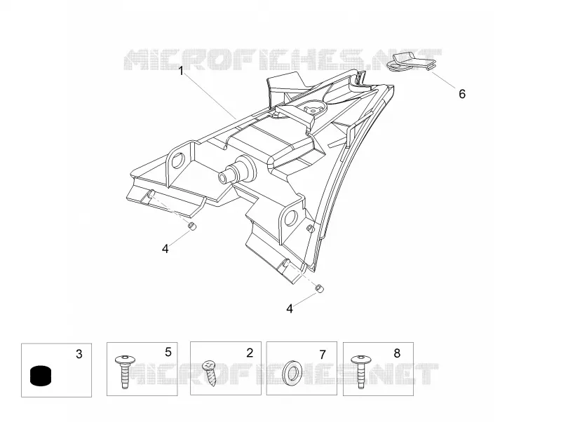 Taillight Aprilia APRILIA-MOTORCYCLES 1100 TUONO 2020  Tuono V4 1100 RR Euro 4 ABS