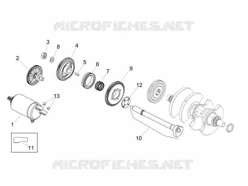 STARTER - STARTER MOTOR Aprilia APRILIA-MOTORCYCLES 1100 TUONO 2020  Tuono V4 Factory 1100 Euro 4 Superpole ABS