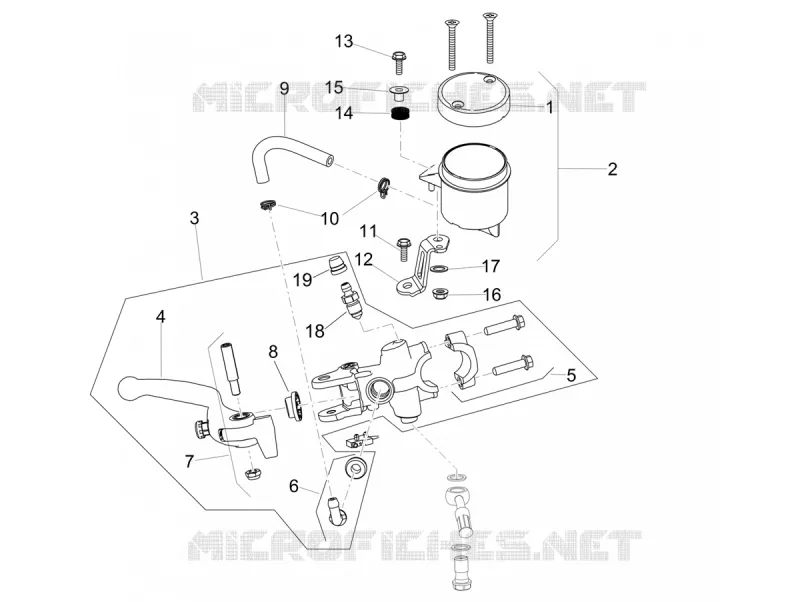 FRONT BRAKE MASTER CYLINDER Aprilia APRILIA-MOTORCYCLES 1100 TUONO 2020  Tuono V4 Factory 1100 Euro 4 Superpole ABS