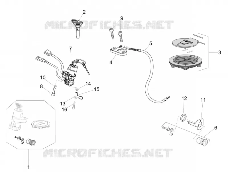 LOCKS Aprilia APRILIA-MOTORCYCLES 1100 TUONO 2020  Tuono V4 Factory 1100 Euro 4 Superpole ABS