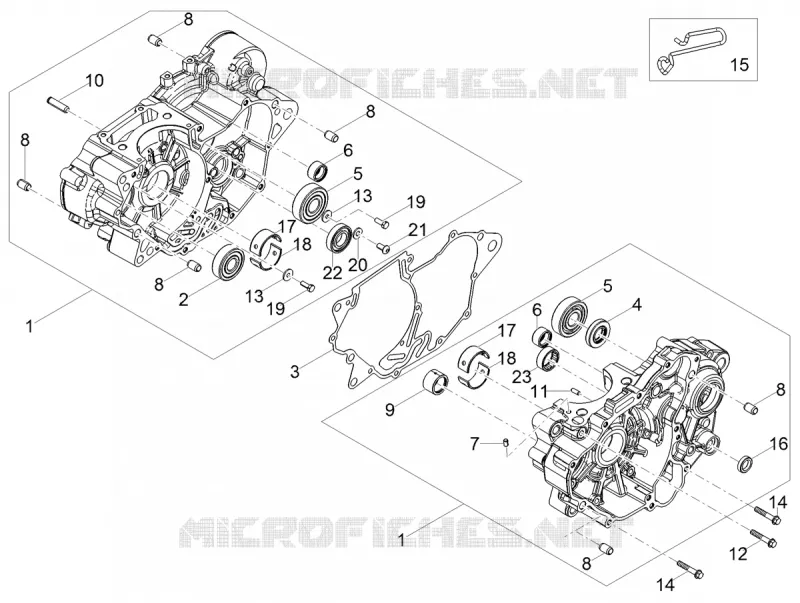 CRANKCASES I Aprilia APRILIA-MOTORCYCLES 125 TUONO 2020  Tuono 125 4T Euro 4 ABS