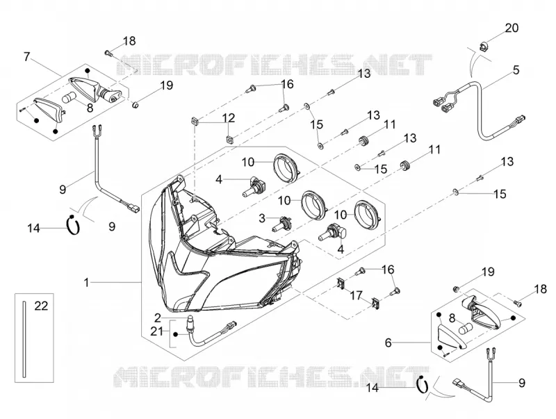 FRONT LIGHTS Aprilia APRILIA-MOTORCYCLES 125 TUONO 2020  Tuono 125 4T Euro 4 ABS