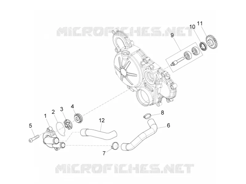 WATERPUMP Aprilia APRILIA-MOTORCYCLES 125 TUONO 2020  Tuono 125 4T Euro 4 ABS