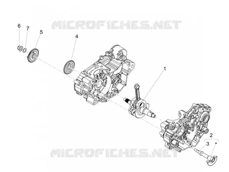 CRANKSHAFT Aprilia APRILIA-MOTORCYCLES 125 SX 2020  SX 125 Euro 4