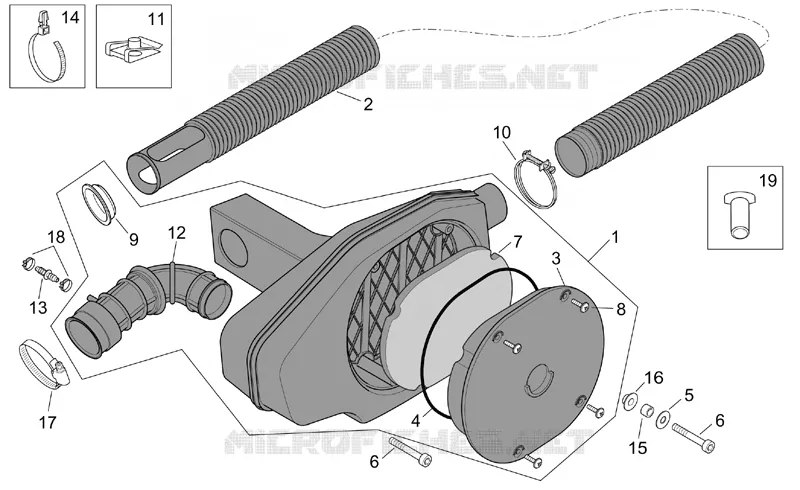 Air box Aprilia APRILIA-SCOOTER 125 MOJITO 2005  Mojito