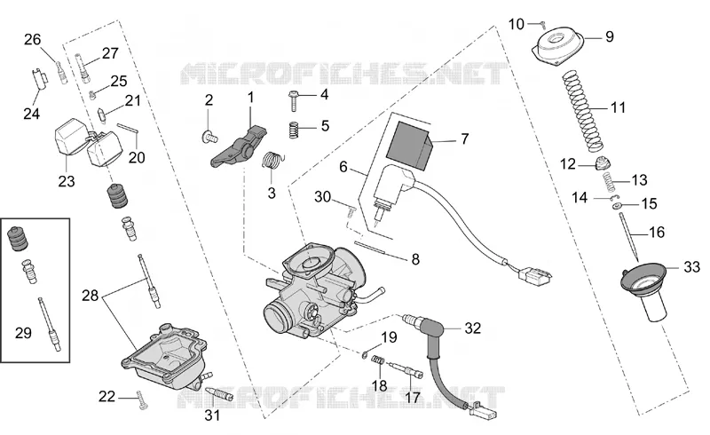 Carburettor - Components Aprilia APRILIA-SCOOTER 125 MOJITO 2005  Mojito
