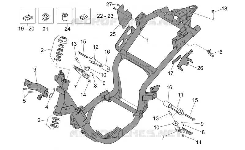 Frame Aprilia APRILIA-SCOOTER 125 MOJITO 2006  Mojito