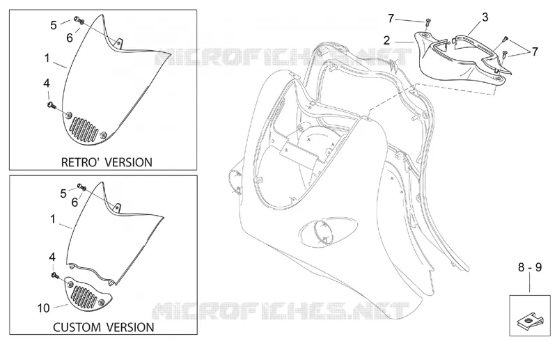 Front body - Front fairing Aprilia APRILIA-SCOOTER 125 MOJITO 2004  Mojito