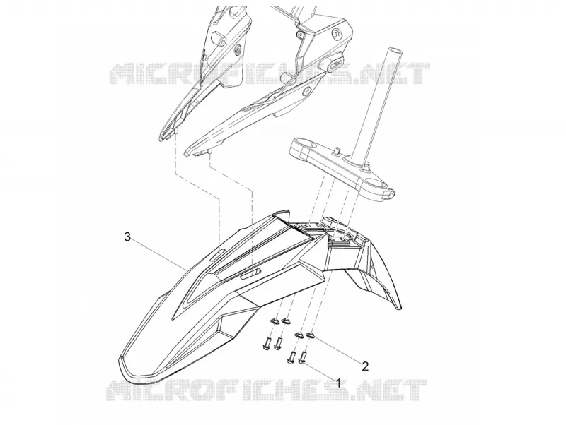 FRONT FENDER - LOWER FAIRING Aprilia APRILIA-MOTORCYCLES 50 SX 2019  SX 50 Low Seat Euro 4