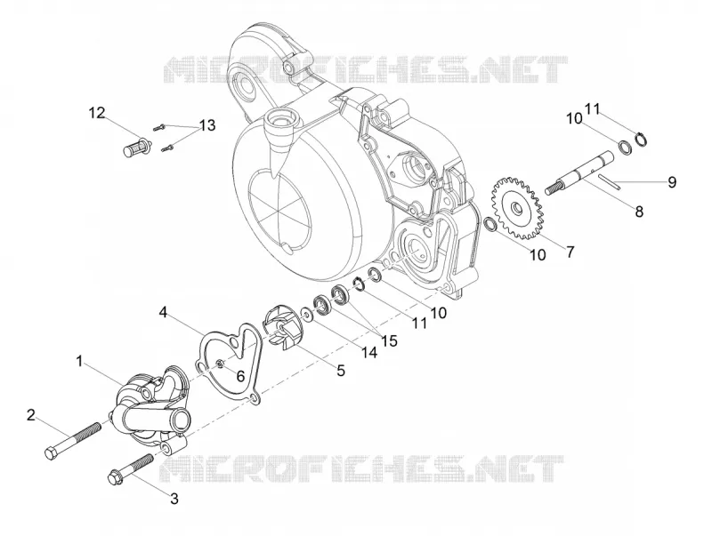 WATERPUMP Aprilia APRILIA-MOTORCYCLES 50 SX 2020  SX 50 Low Seat Euro 4