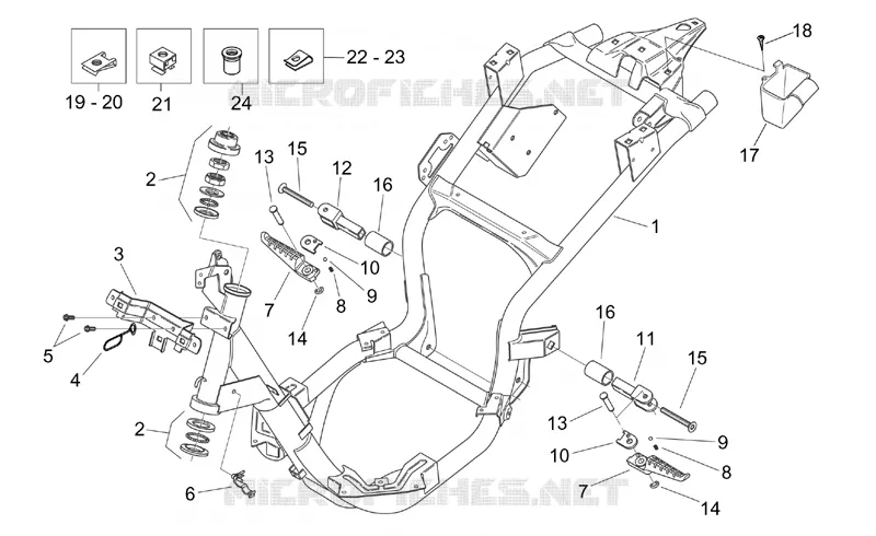 Frame Aprilia APRILIA-SCOOTER 125 MOJITO 2001  Mojito
