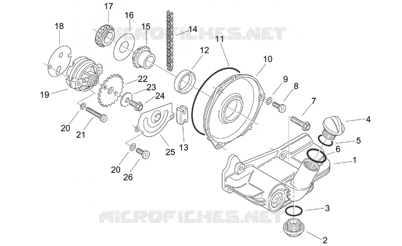 Oil pump Aprilia APRILIA-SCOOTER 125 MOJITO 2000  Mojito