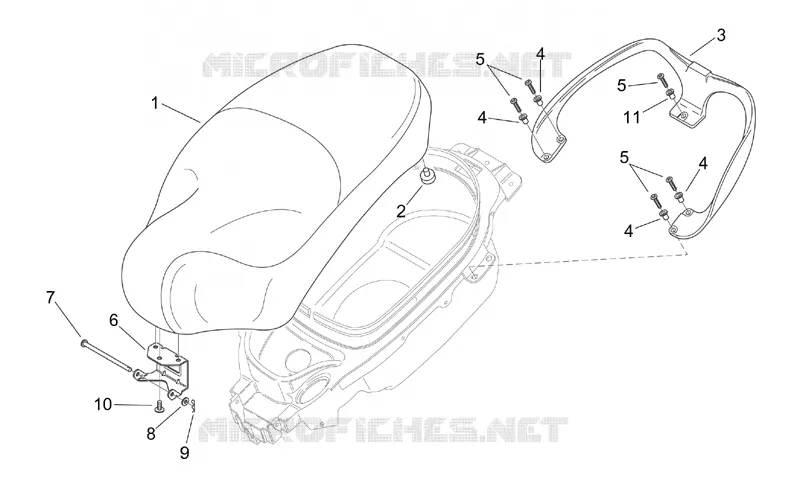 Saddle - Handle Aprilia APRILIA-SCOOTER 125 MOJITO 1999  Mojito