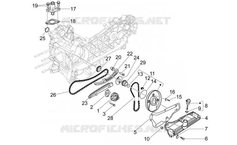 Oil pump Aprilia APRILIA-SCOOTER 125 MOJITO 2008  Mojito E3