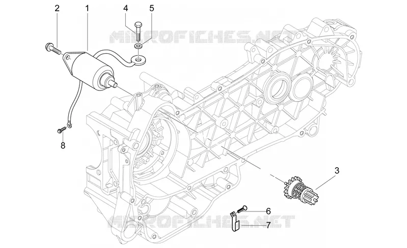 Starter motor - Ignition unit Aprilia APRILIA-SCOOTER 125 MOJITO 2008  Mojito E3