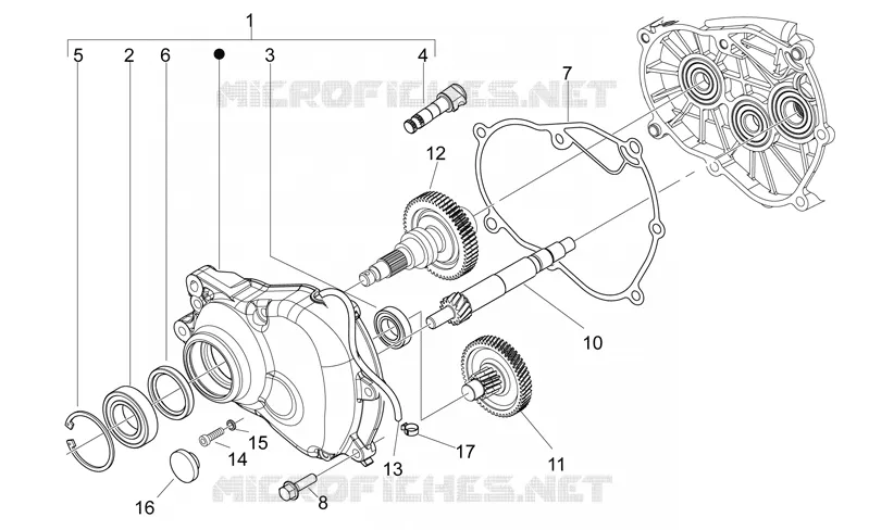 Transmission final drive Aprilia APRILIA-SCOOTER 125 MOJITO 2008  Mojito E3