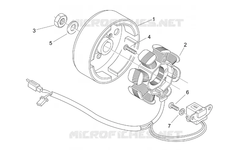 Flywheel Aprilia APRILIA-SCOOTER 50 MOJITO 1999  Mojito Custom 2T (engine Aprilia)