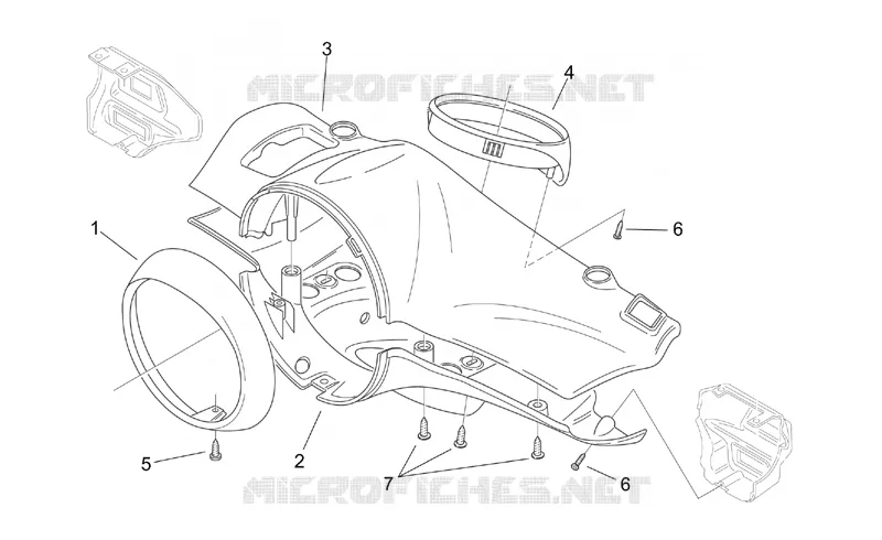 Front body I Aprilia APRILIA-SCOOTER 50 MOJITO 2001  Mojito Retro 2T (engine Aprilia)
