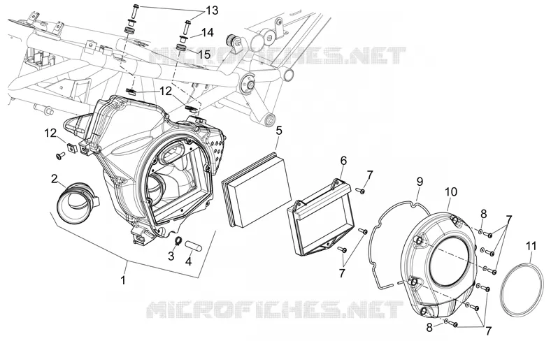 Air box Aprilia APRILIA-MOTORCYCLES 850 NA-MANA 2007  NA Mana