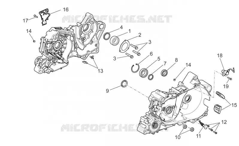 Crankcases II Aprilia APRILIA-MOTORCYCLES 850 NA-MANA 2009  NA Mana