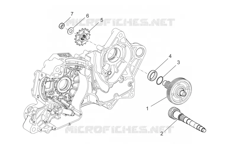 Transmission II Aprilia APRILIA-MOTORCYCLES 850 NA-MANA 2009  NA Mana