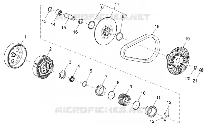 Transmission III Aprilia APRILIA-MOTORCYCLES 850 NA-MANA 2010  NA Mana
