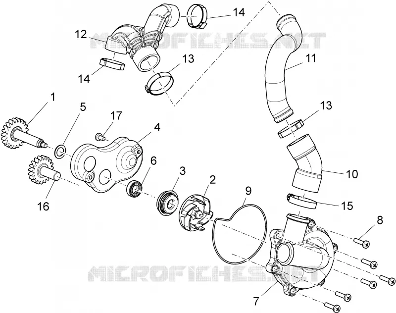 Water pump Aprilia APRILIA-MOTORCYCLES 850 NA-MANA 2009  NA Mana