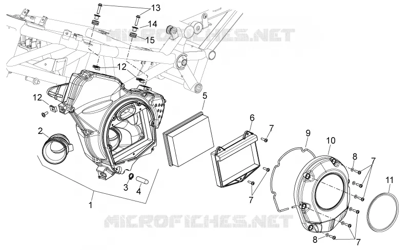 Air box Aprilia APRILIA-MOTORCYCLES 850 NA-MANA 2014  NA Mana GT