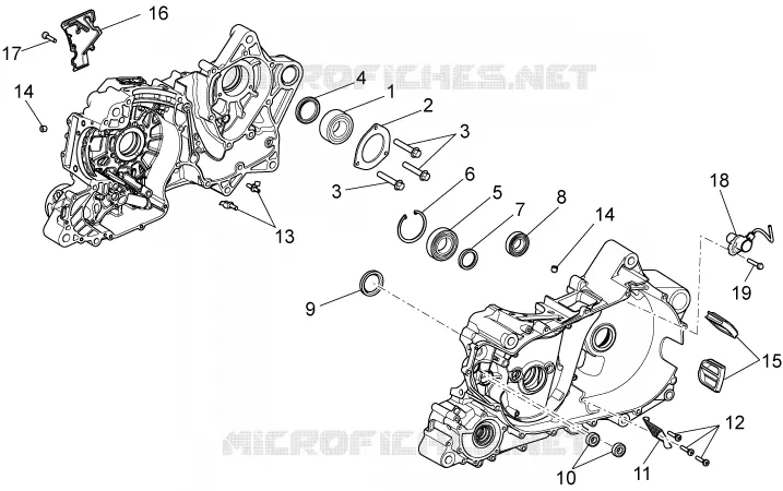 Crankcases II Aprilia APRILIA-MOTORCYCLES 850 NA-MANA 2015  NA Mana GT