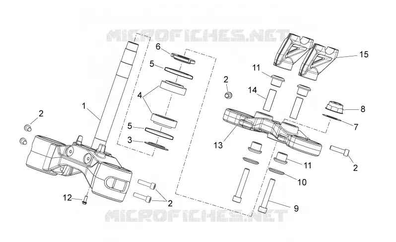 Steering Aprilia APRILIA-MOTORCYCLES 850 NA-MANA 2016  NA Mana GT